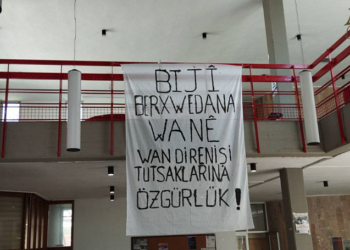 ÖĞRENCİLERDEN WAN’DA GERÇEKLEŞEN TUTUKLAMALARA KARŞI EYLEM