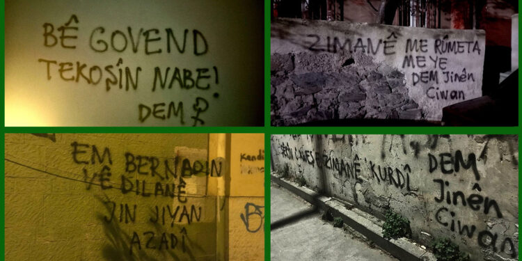 Dem Parti Genç Kadın Meclisinden Kültürel Saldırılara Karşı Yazılama !