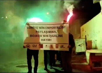 Devrimci Gençlerden Rojava ile Dayanışma Yürüyüşü