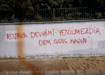 Genç Kadınlar Rojava için Yazılama Yaptı