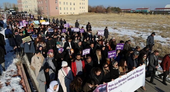 Wan’da Rojin Kabaiş için Yürüyüş Yapıldı