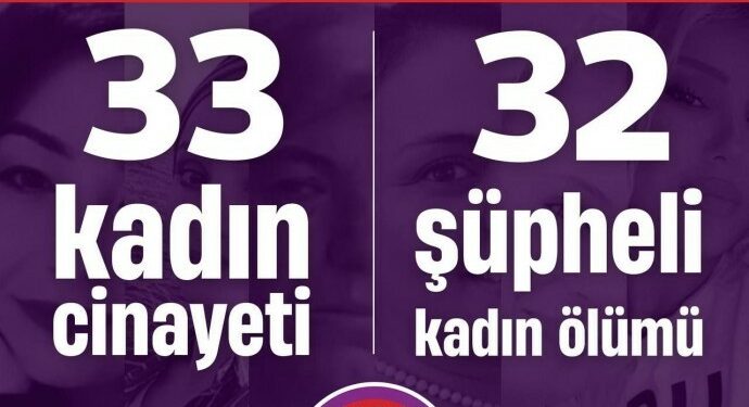 “Ocak Ayında 33 Kadın Katledildi”