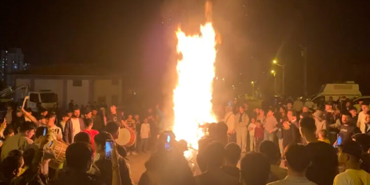 Gençlerin Newroz Kutlaması Sürüyor