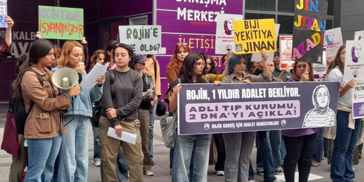 Kadınlar Rojin Kabaiş İçin Alanlarda