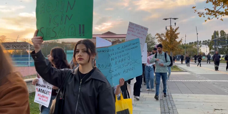 YYÜ’de Rojin Kabaiş Eylemi On Üçüncü Gününde