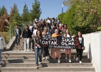 Şirnex’te Öğrencilerden Rojin Kabaiş İçin Eylem