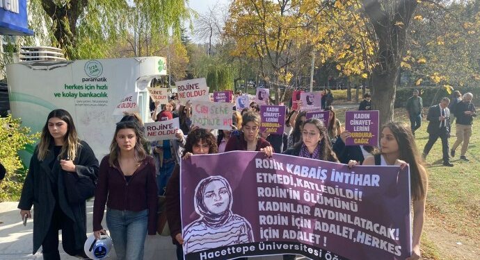 Hacettepe Öğrencileri Rojin Kabaiş İçin Yürüdü