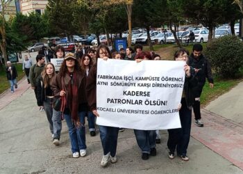 Kocaeli Üniversitesi’nde İşçi Katliamına Karşı Eylem