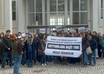MSGSÜ’de Kayyım Rektör Ataması Protestosu