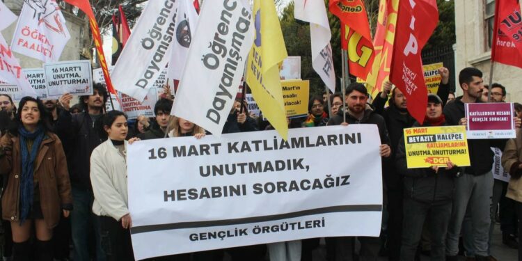 Gençlik Örgütlerinden Beyazıt ve Halepçe Katliamı Anması