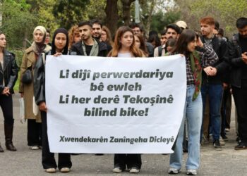 Dicle Üniversitesi Öğrencileri Saldırılara Karşı Yürüdü