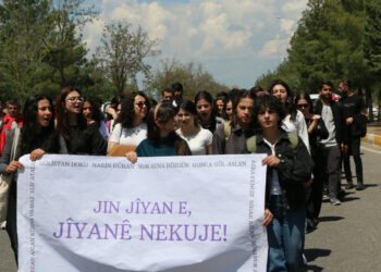 Dicle Üniversitesi’nde Kadın Katliamlarına Karşı Yürüyüş