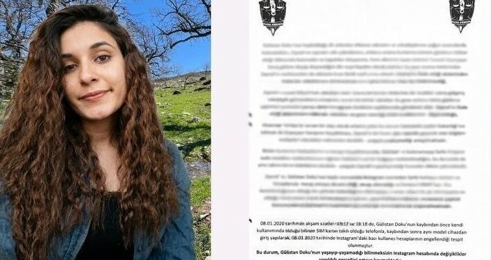 Ulusal Kriminal Raporu: Gülistan Doku Kaybolduktan Sonra SİM Kartı Kullanıldı