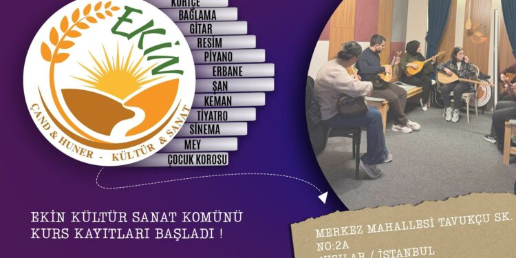 Ekin Kültür ve Sanat Komünü Öğrencilerini Bekliyor
